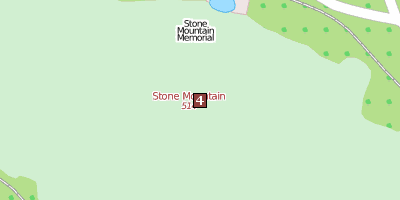 Stone Mountain Atlanta Stadtplan