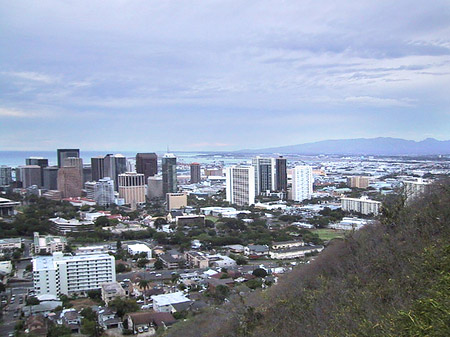 Foto Blick über Waikiki