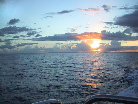 Foto Sonnenuntergang über dem Meer von Kauai