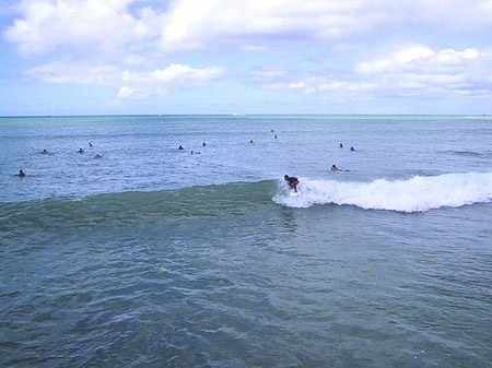 Surfen an der Küste